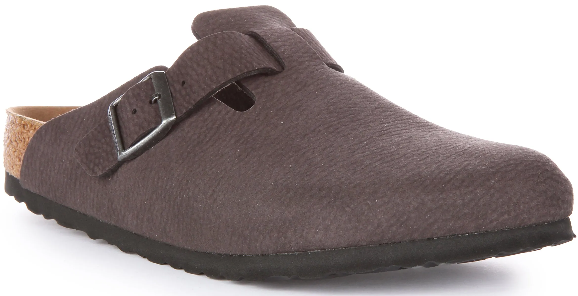 Birkenstock Boston Sandalia de microfibra vegana para en negro