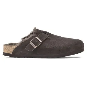BIRKENSTOCK BOSTON SHEARLING NARROW MOCHA