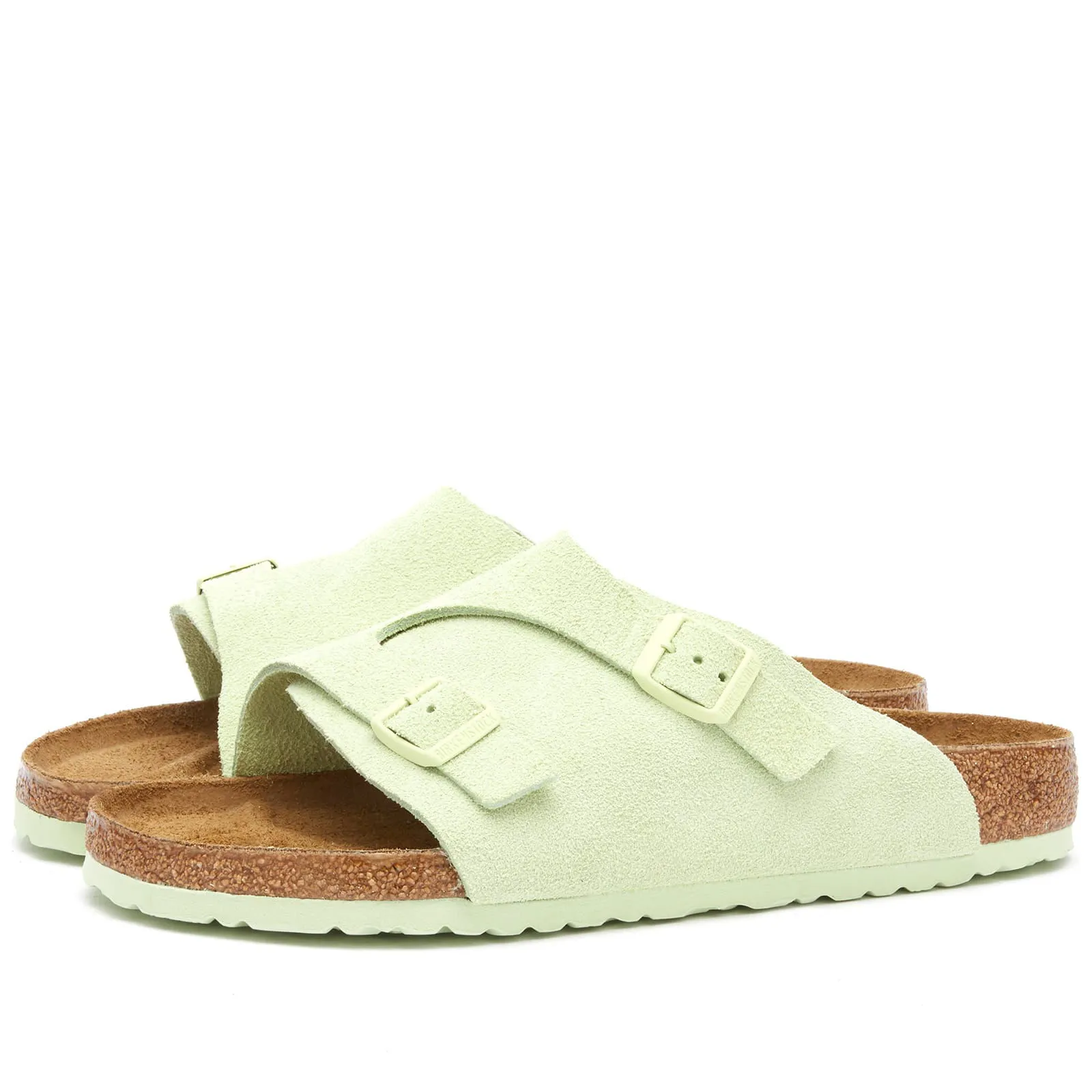 Birkenstock Zürich Faded Lime Suede
