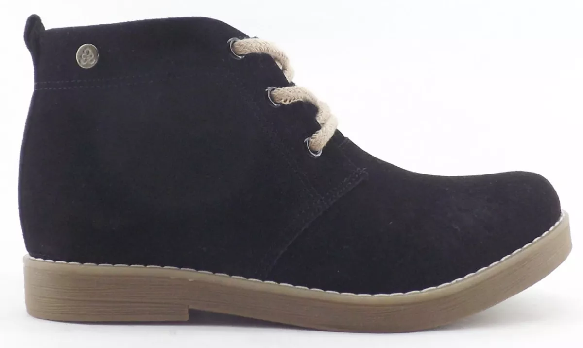 Bota De Gamuza Cuero Clasica Citadina Mara Dama Liquidacion