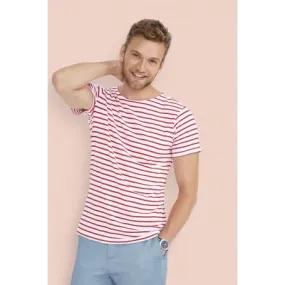 CAMISETA HOMBRE CUELLO RENDONDO A RAYAS