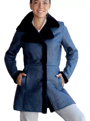 Campera De Cuero De Oveja De Mujer Roja - Modelo: Sol.f