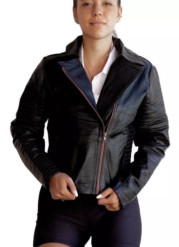 Campera De Cuero Vacuno 100% Legitimo De Mujer - Ramonera