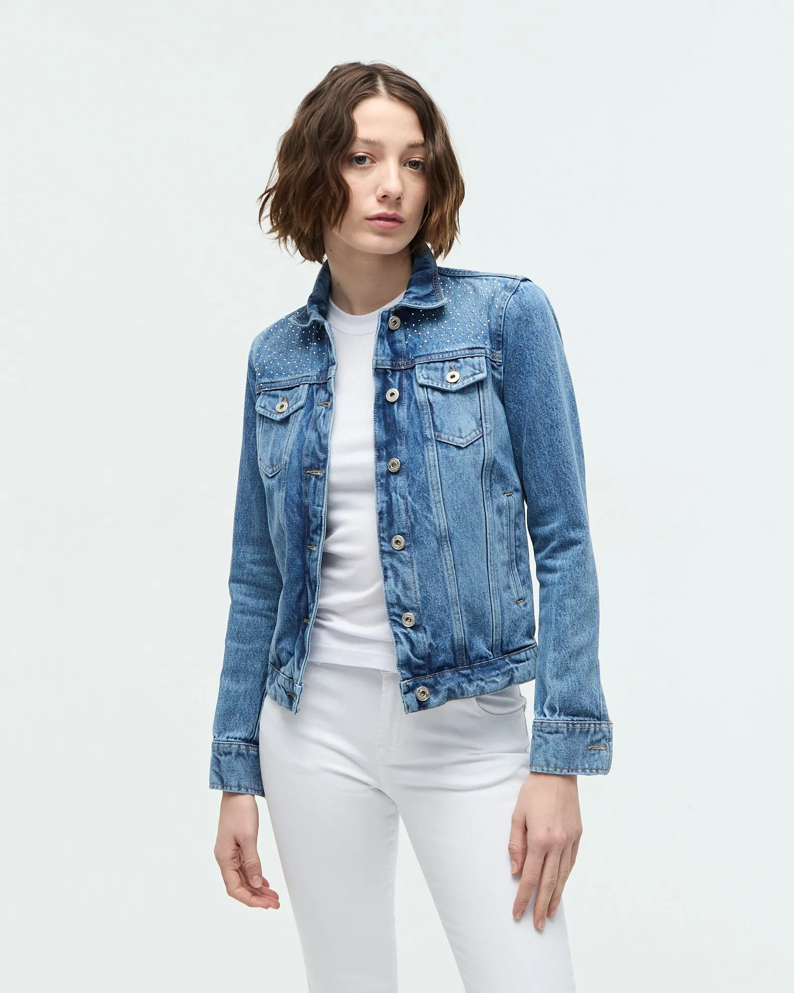 Campera Lina Con Apliques