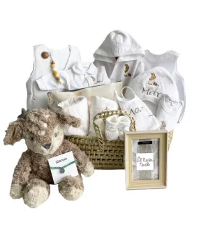 Canastilla bebe super completa en beige