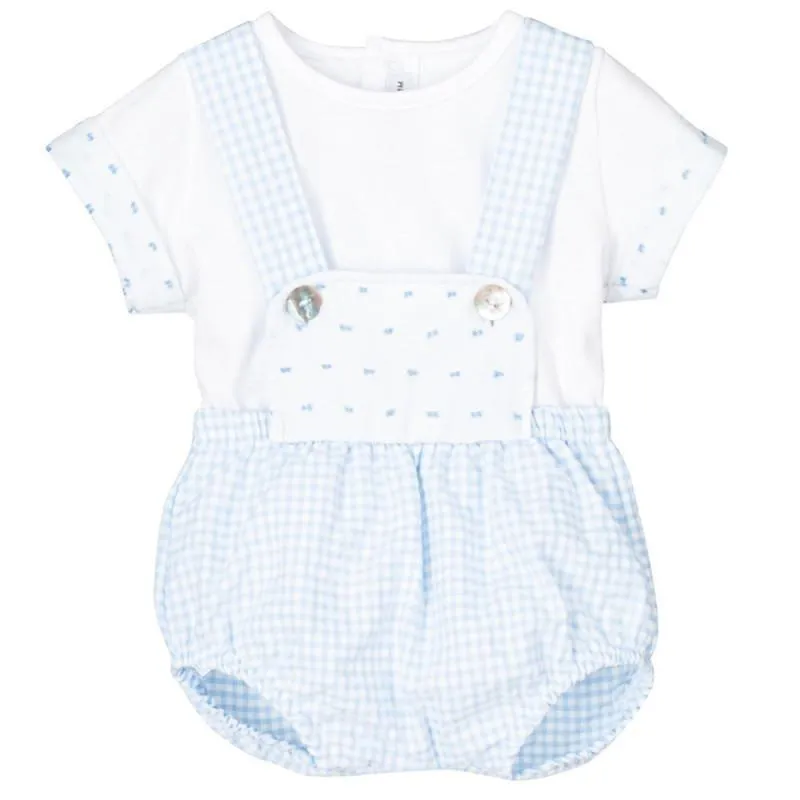 Conjunto peto bebe vichy