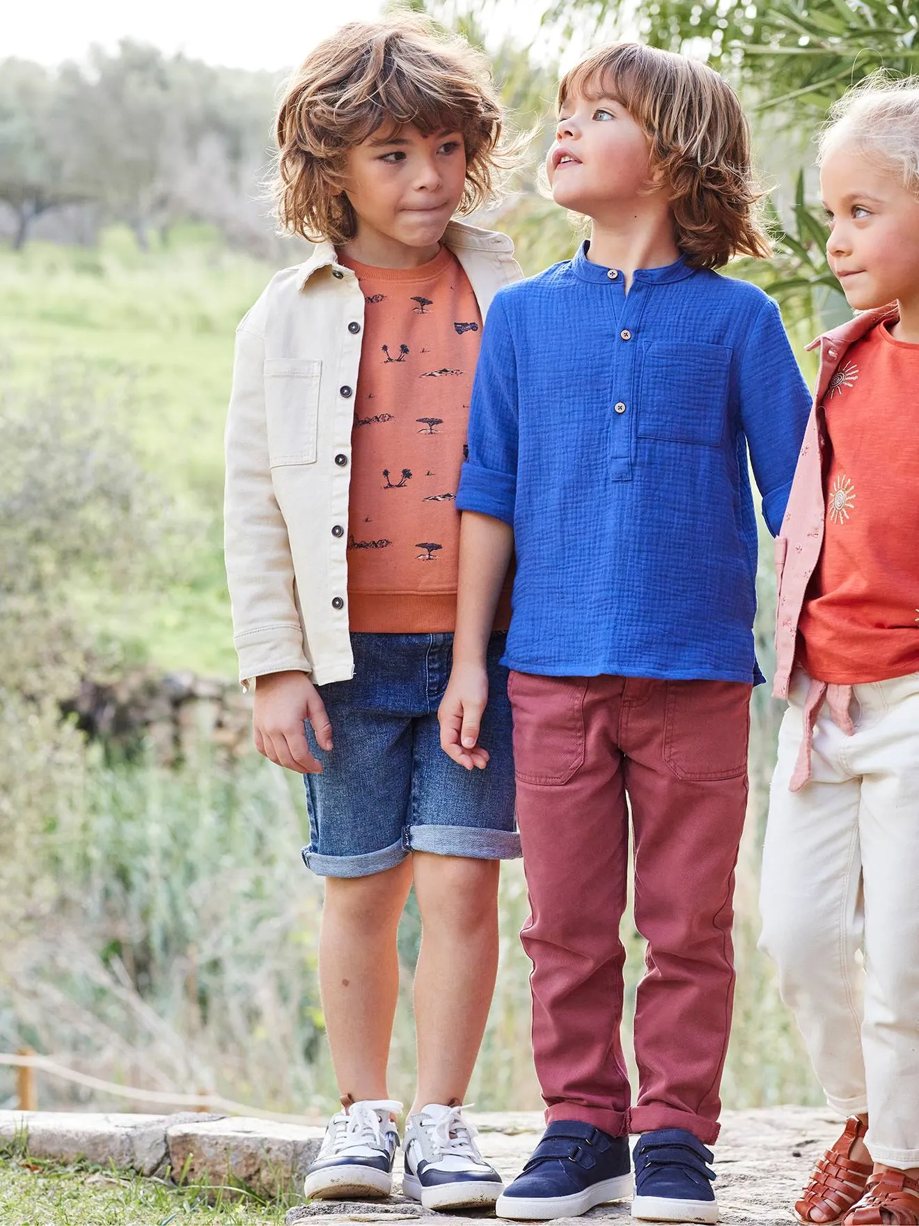 Derbies de piel con cierre autoadherente, para niño