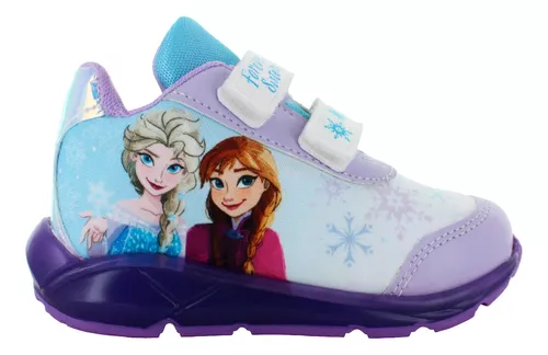 Frozen Tenis Luz Casual Confort Poliester Niña Bebe 83634