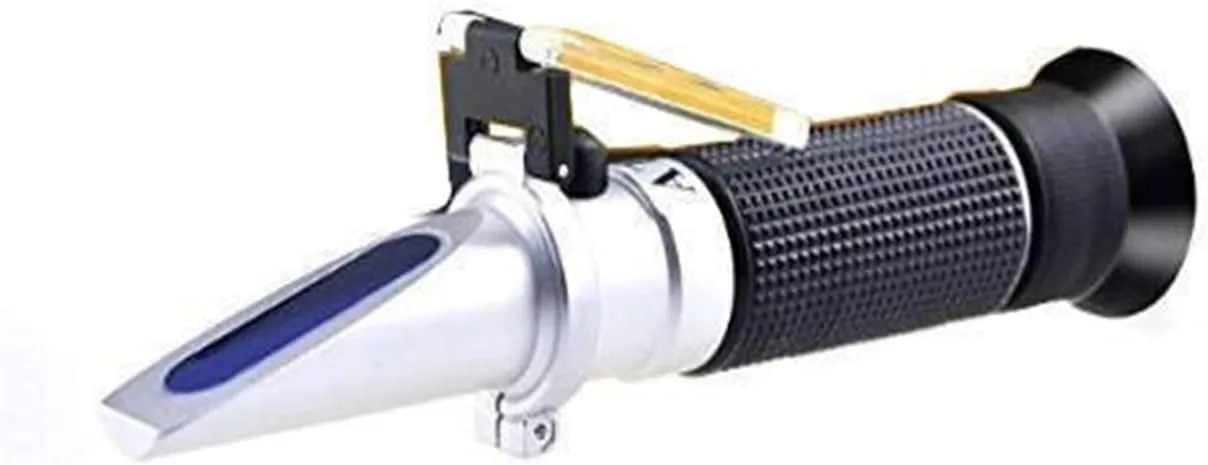 JOJIDE Refractómetro, Concentración portátil 0-32% Brix Probador de Jugo de Fruta Refractómetro Hidrómetro Densímetro ATC, Hidró
