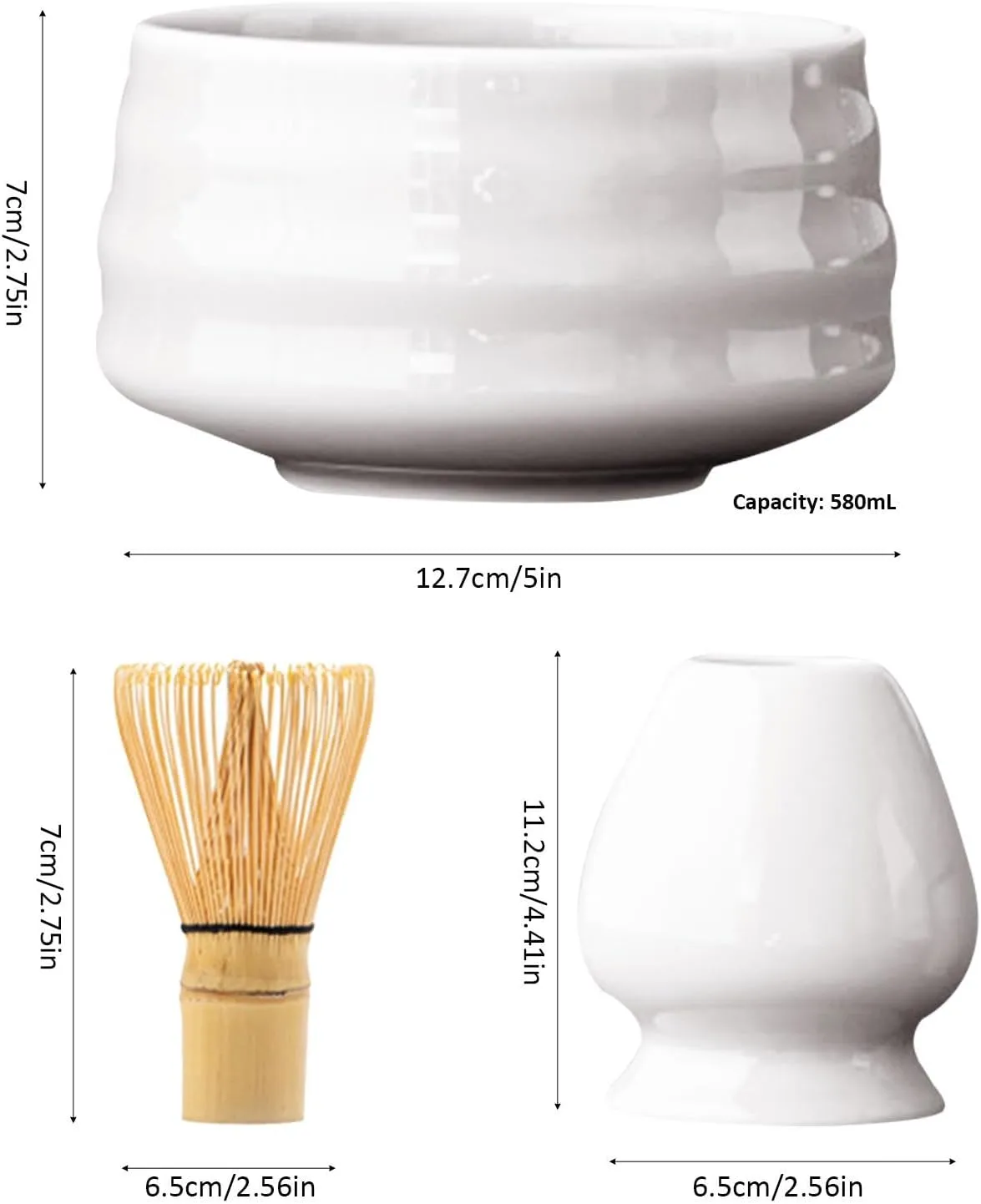 Juego de batidor Matcha, batidor Matcha y cuenco | Soporte y cuenco para batidor Matcha | Kit Matcha de accesorios japoneses par