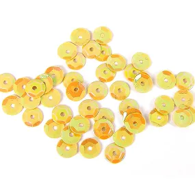 Lentejuela Aurora Boreale Amarillo 7mm. 35gr.