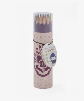 Lápices de colores en tubo rosa 24 uds.