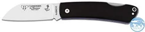 Navaja Cudeman La Marinera 386-M con hoja de acero Böhler N690-Co de 7 cm y empuñadura de micarta negra con separador azul de 9 