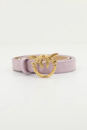 PINKO LOVE BERRY H2 BELT SUED