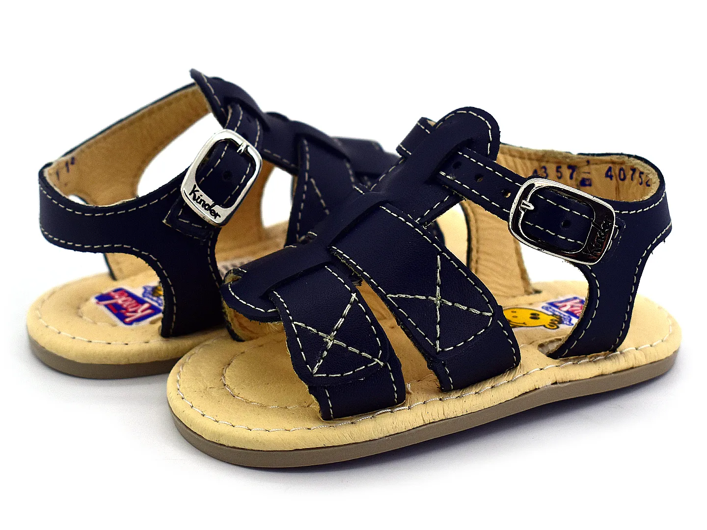 Sandalias Kinder 4357 Azul Para Bebe