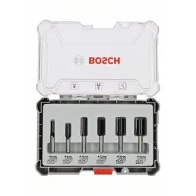 Sets de brocas fresadoras rectas 8mm de 6 piezas  BOSCH 2607017466