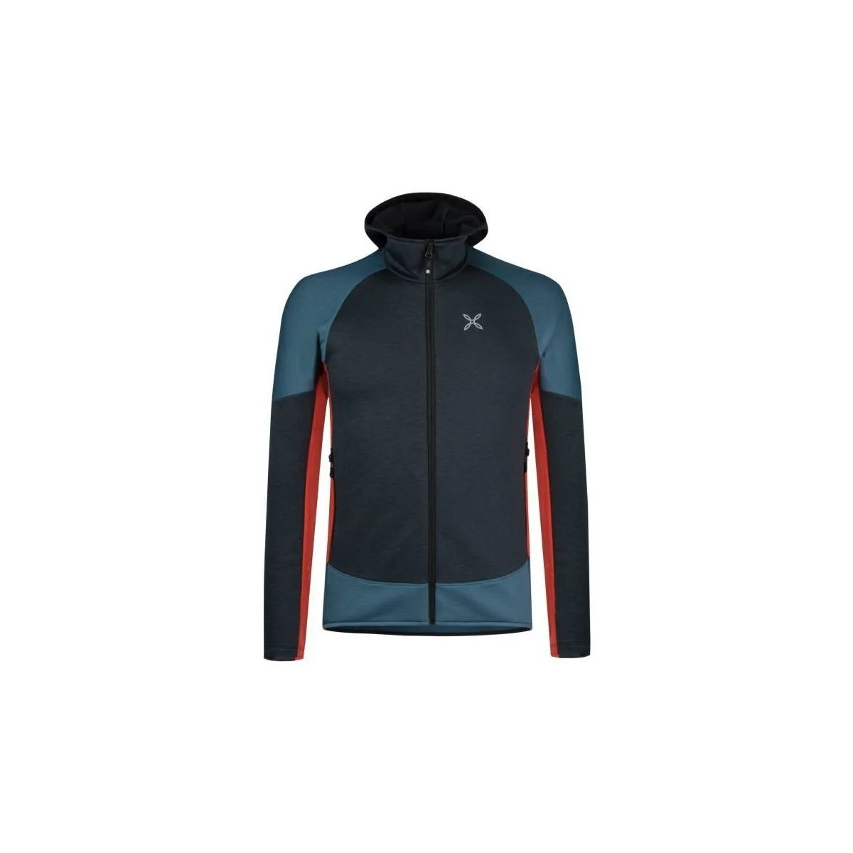 Suéter Techno Hoody Hombre Ardesia/Aragosta