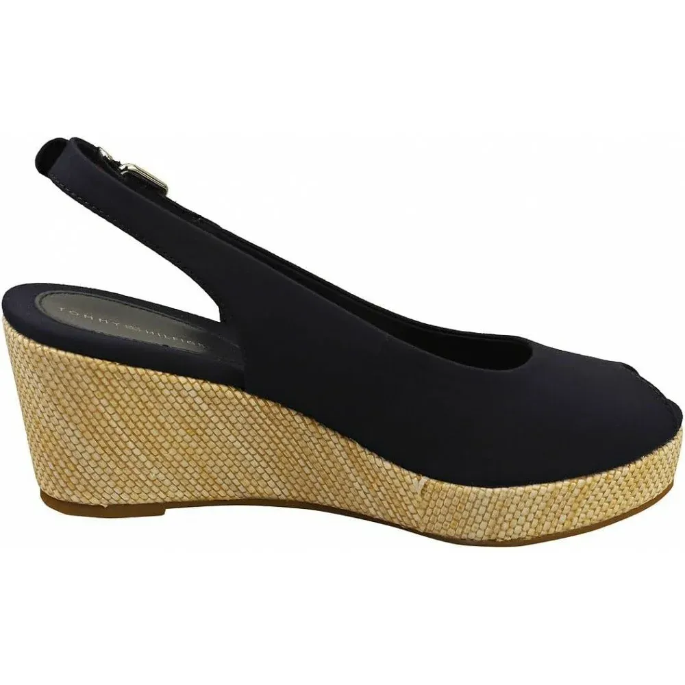 Tommy Hilfiger Iconic Elba Sling Back Wedge FW0FW04788DW6