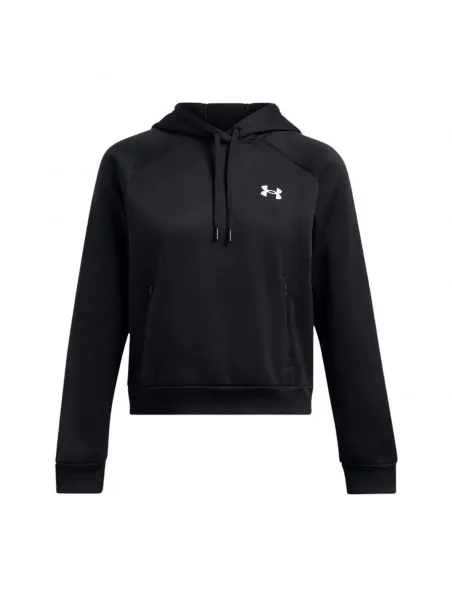 UNDER ARMOUR Sudadera Fleece Hoody Mujer Black/White